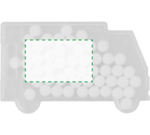 PP-Etui mit Pfefferminzbonbons